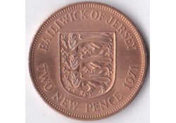Jersey 2 New Pence 1971