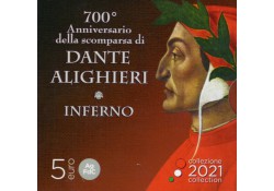 Italië 2021 5 Euro 'Dante...