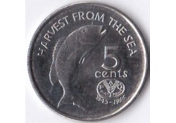 Fiji Islands 5 Cents 1995 Pr