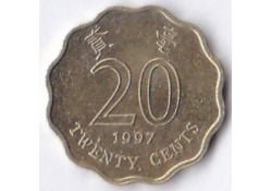 Hong Kong 20 Cents 1997 Pr