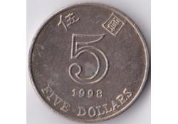 Hong Kong 5 Dollar 1998 Zf