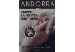 2 Euro Andorra 2021 'de Ouderenzorg' in blister