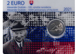 2 Euro Slowakije 2021 'Alexander Dubcek' Bu in blister