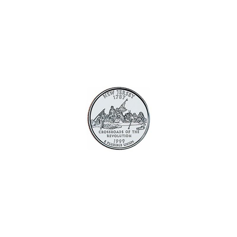 KM 295 U.S.A ¼ Dollar New Jersey 1999 D UNC