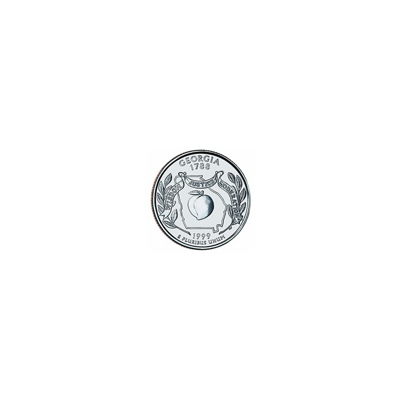 KM 296 U.S.A ¼ Dollar Georgia 1999 P UNC