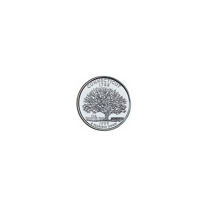 KM 297 U.S.A ¼ Dollar Connecticut 1999 P UNC