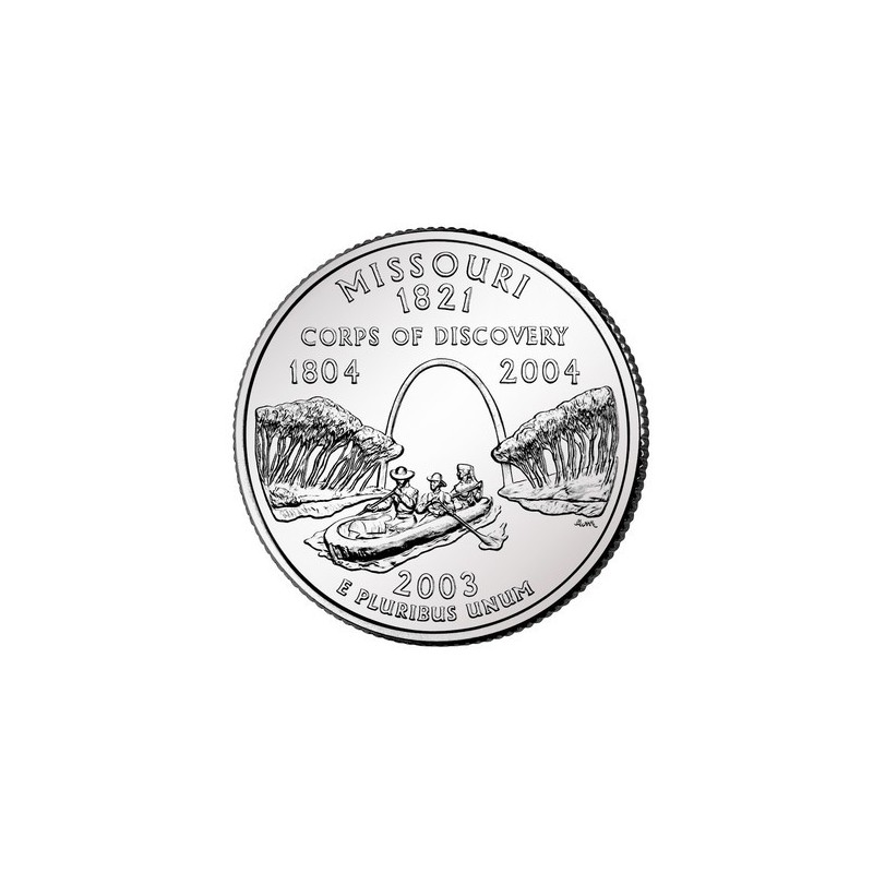 KM 346 U.S.A ¼ Dollar Missouri 2003 P UNC
