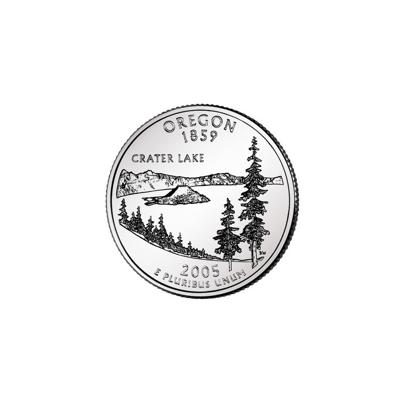 KM 372 U.S.A ¼ Dollar Oregon 2005 P UNC
