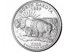 KM 385 U.S.A ¼ Dollar North Dakota 2006 D UNC
