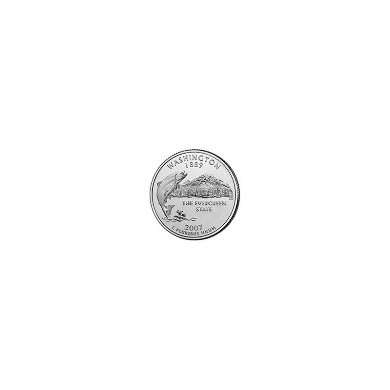 KM 397 U.S.A ¼ Dollar Waschington 2007 P UNC
