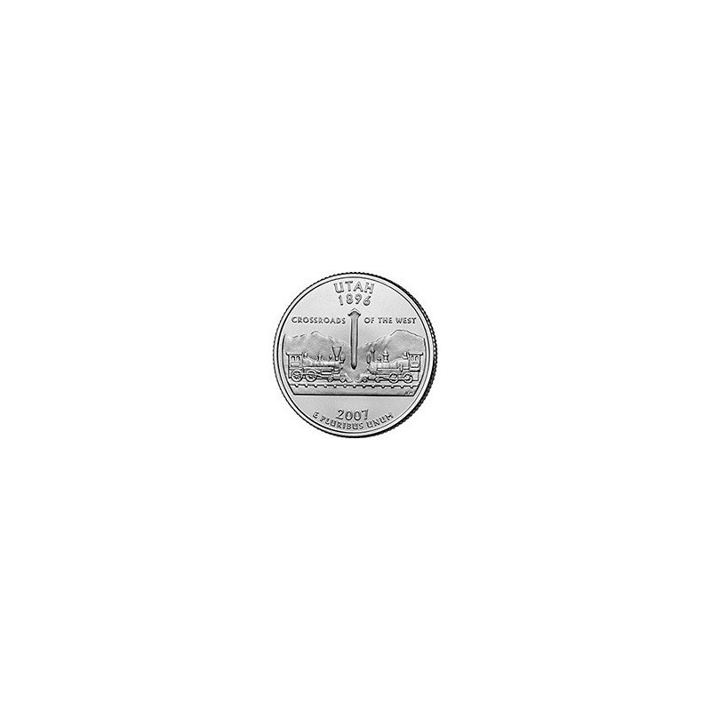 KM 400 U.S.A ¼ Dollar Utah 2007 D UNC