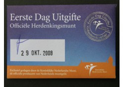 Nederland 2008 5 euro Architectuur.Unc in Coincard 1e daguitgift