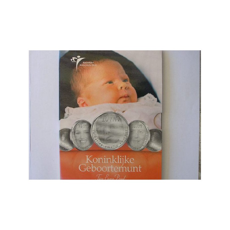 Nederland 2004 10 euro Geboortemunt Zilver Proof