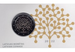 2 euro Letland 2022 'Letse bank' in coincard