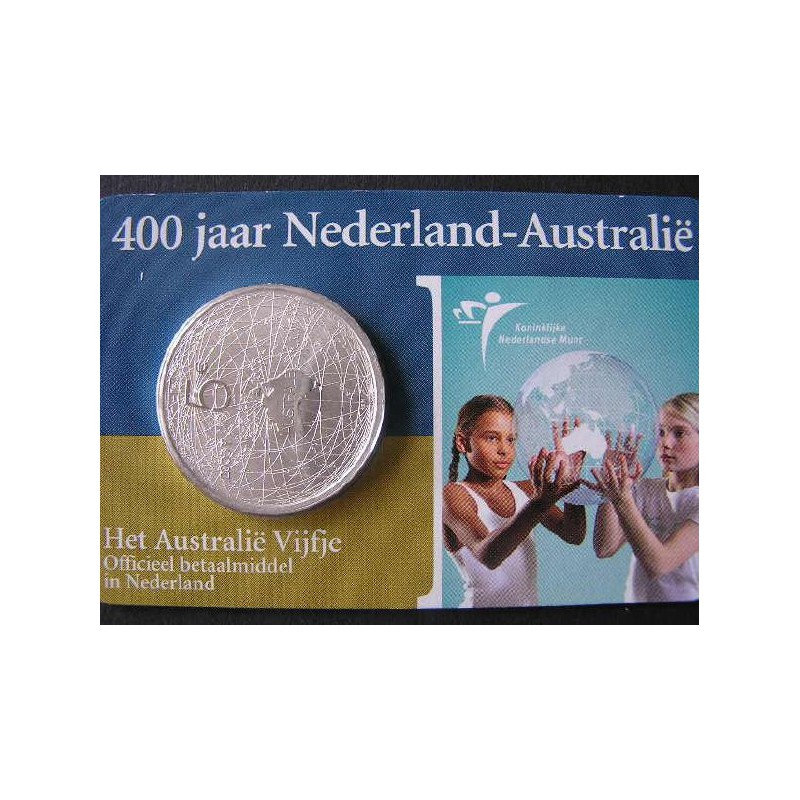 Nederland 2006 5 euro Australië Unc In Coincard