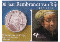 Nederland 2006 5 euro Rembrandt  Unc In Coincard