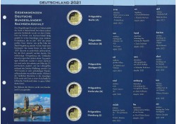 Leuchtturm Numis aanvulblad voor de 2 euromunten 2021 (Duits)