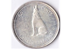 Canada 50 Cents 1967 Zf