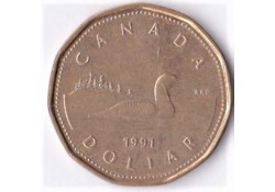 Canada 1 Dollar 1991 Zf+