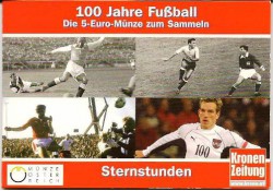 5 Euro Oostenrijk 2004, 100 Jahre Fussball in Blister