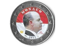 2 Euro Monaco 2012 Gekleurd