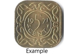 5 Cent Suriname 1971 Unc