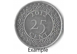 Suriname 25 Cents 2012 Unc