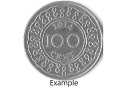 Suriname 100 Cents 2014 Unc