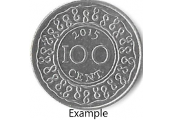 Suriname 100 Cents 2015 Unc