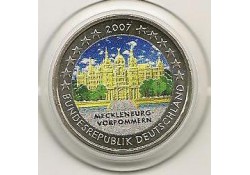 2 Euro Duitsland 2007 Unc Mecklenburg gekleurd 27/31/2