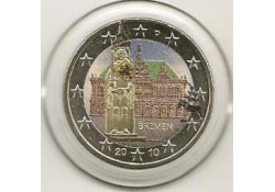 2 Euro Duitsland 2010 Unc Bremen gekleurd 102/106/3