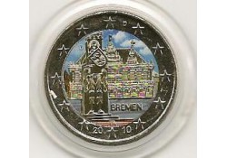 2 Euro Duitsland 2010 Unc Bremen gekleurd 102/106/4