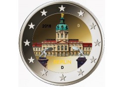 2 Euro Duitsland 2018  Charlottenburg Berlijn Gekleurd Willekeurige letter Voorverkoop*