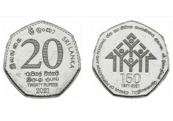 Sri lanka 2021 20 Rupees...