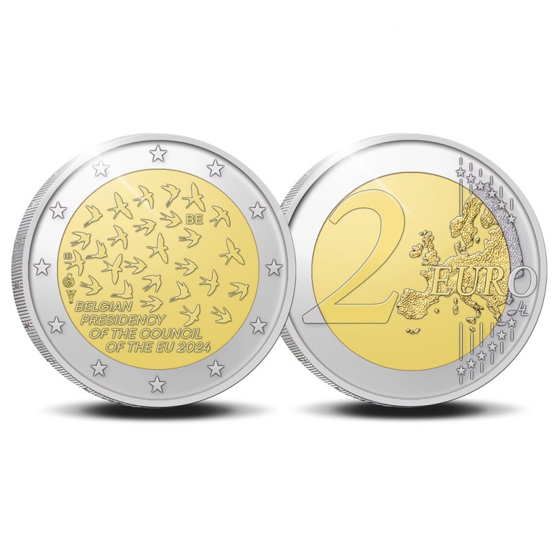 2 Euro België 2024 'EU voorzitterschap' Unc