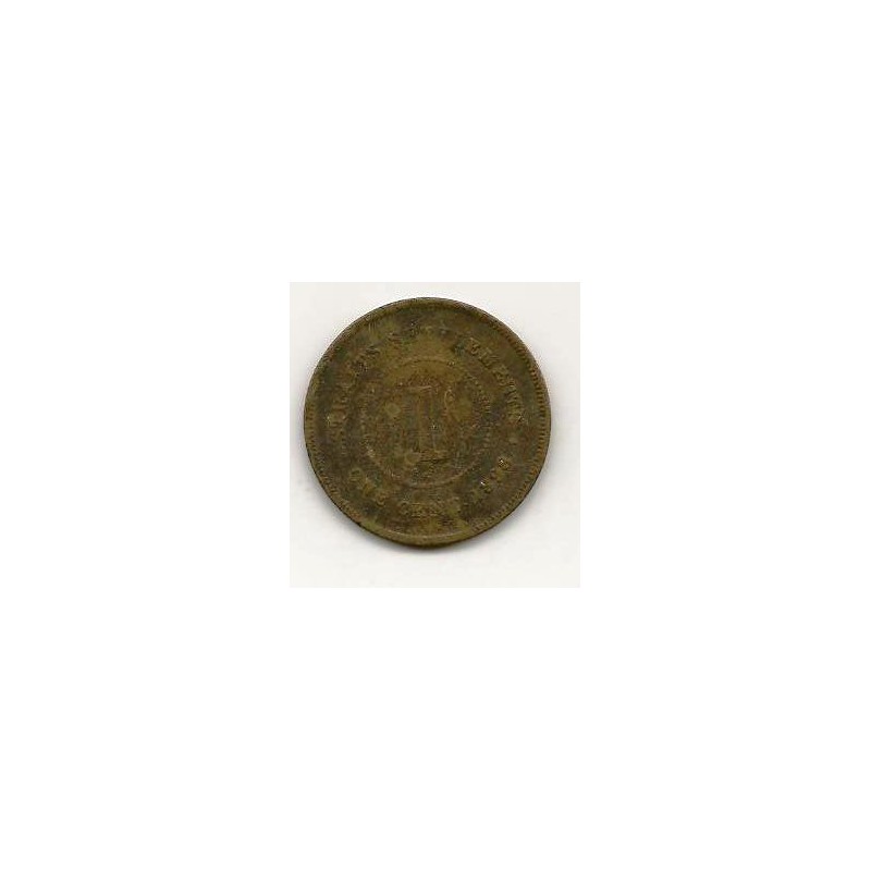 Km 16 Straits Settlements 1 cent 1898 Fr+