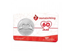 Nederland 2024 Penning '60 jaar Hartstichting' in coincard
