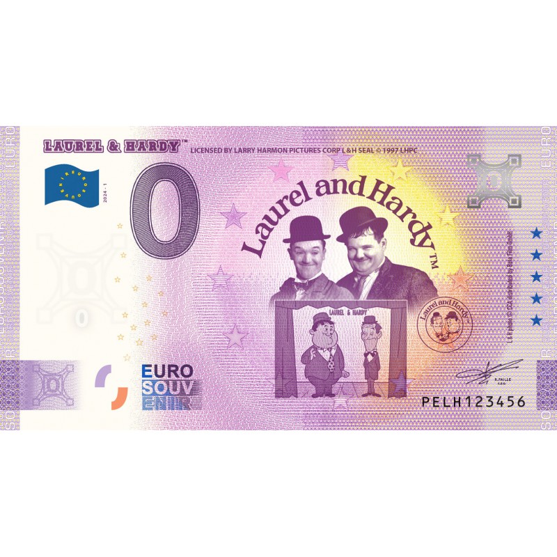 0 Euro Biljet Nederland 2024 Laurel En Hardy Theatre Unc   Euro Biljet Nederland 2024 Laurel En Hardy Theatre Unc 