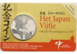 Nederland 2009 5 euro Nederland-Japan Unc in Coincard