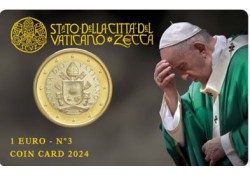 1 Euro Vaticaan 2024 in...