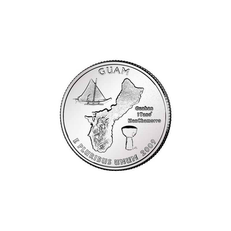 KM 447 U.S.A ¼ Dollar Guam 2009 D UNC