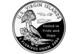 KM 449 U.S.A ¼ Dollar Virgin Islands 2009 D UNC