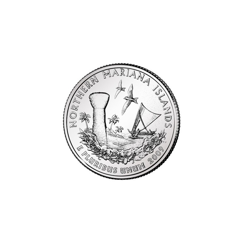KM 466 U.S.A ¼ Dollar Mariana Islands 2009 P UNC