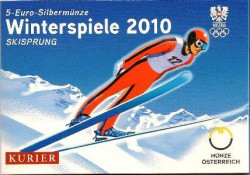 5 Euro Oostenrijk 2010, Skispringer in Blister