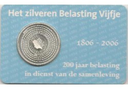 Nederland 2006 5 euro 200 jaar belastingdienst. Unc In Coincard 