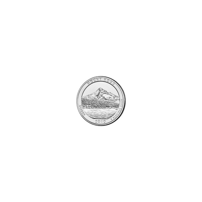 KM 473 U.S.A ¼ Dollar Mount Hood 2010 D UNC