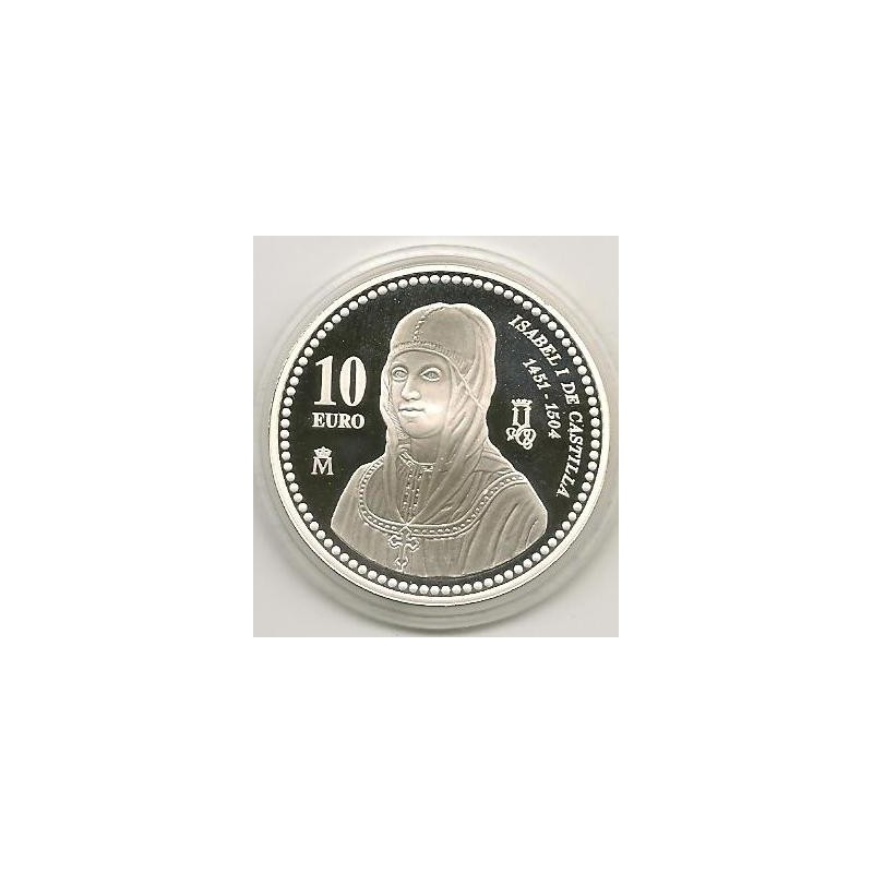 Spanje 2004 10 euro Zilver Koningin Isabella