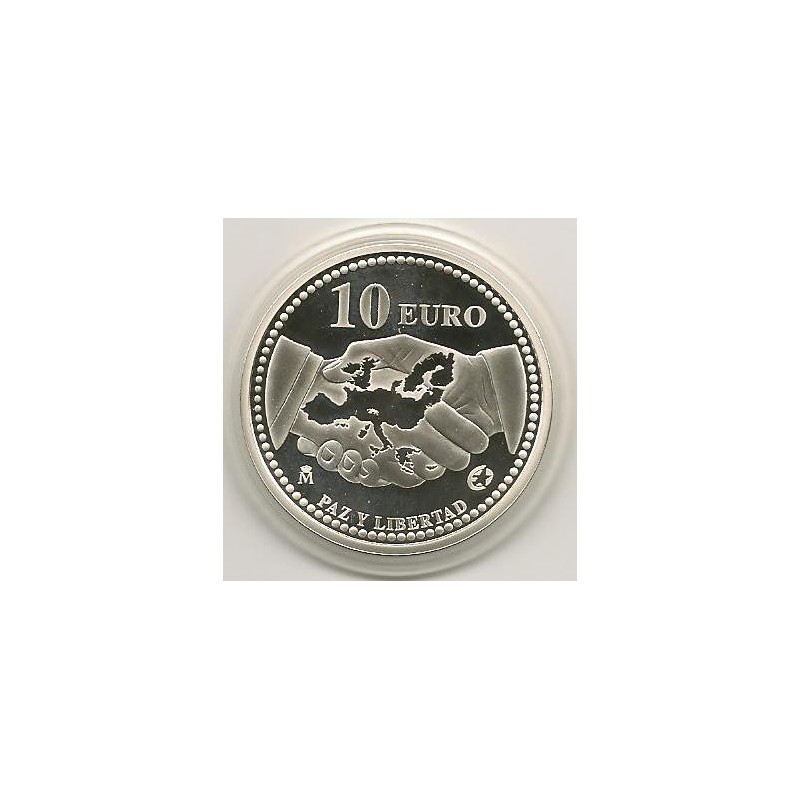 Spanje 2005 10 euro 60 jaar vrede & vrijheid proof