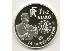 Frankrijk 2006 1½ Euro Zilver Robert Schuman Proof