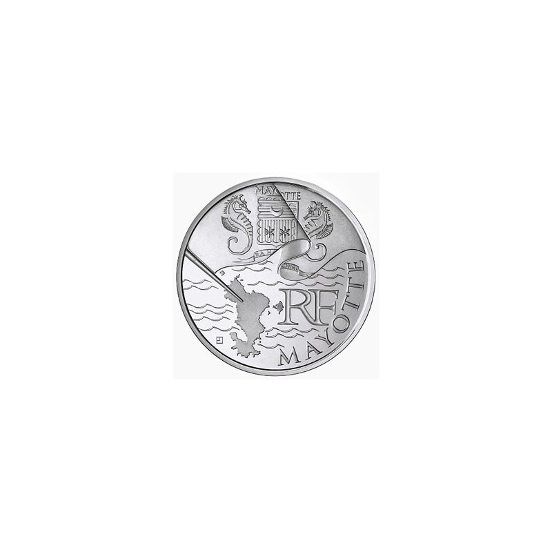 Frankrijk 2011 10 euro Zilver Mayotte Zilver Unc